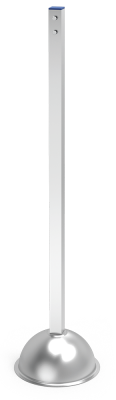 Säule aus Edelstahl für Ticketautomaten