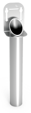 Standaschenbecher aus Edelstahl zur Wandmontage