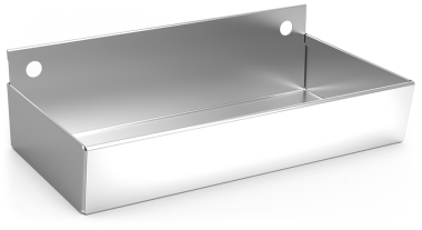 Aschenbecher aus Edelstahl zur Wandmontage, Modell XS