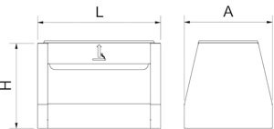 Swing-Deckel für Standaschenbecher mit Mülleimer