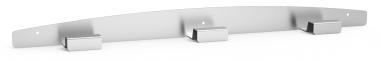 Wandgarderobe aus Edelstahl