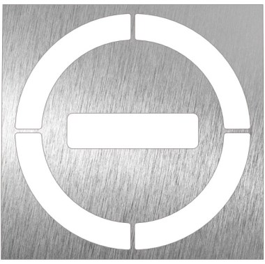Piktogramm, Symbol aus Edelstahl: Verboten