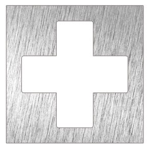 Piktogramm, Symbol aus Edelstahl: Sanitätskasten