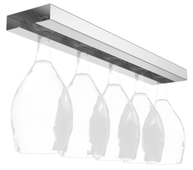 Gläserhalter aus Edelstahl
