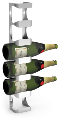Flaschenhalter, Weinregal aus Edelstahl, zur Wandmontage