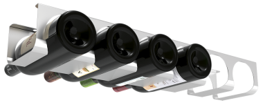 Flaschenhalter, Weinregal aus Edelstahl, zur Wandmontage