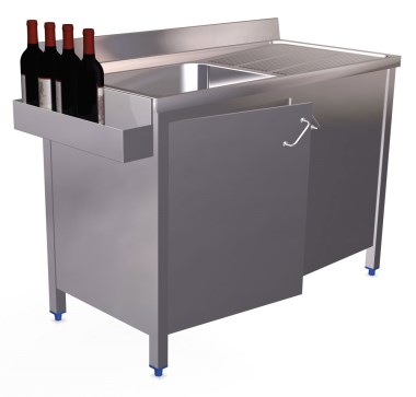 Flaschenhalter, Weinregal aus Edelstahl