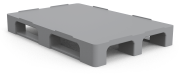 Hygienische Palette aus Kunststoff, verstärkt