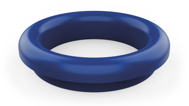 Abfallschacht blau gummiring