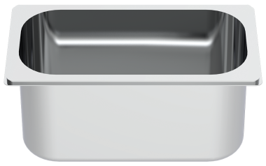 Gastronorm Behälter 1/3 (325x176 mm) aus Edelstahl