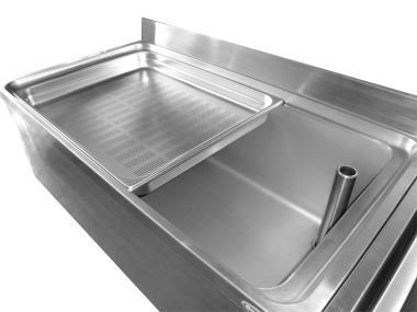 Gelochter Gastronorm Behälter 1/1 (650x530 mm) aus Edelstahl