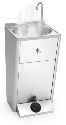 Mobiles Handwaschbecken mit Warmwasser 220 V