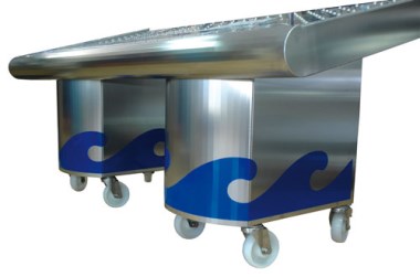 Rollensatz mit 4 Rollen für Fischtheke