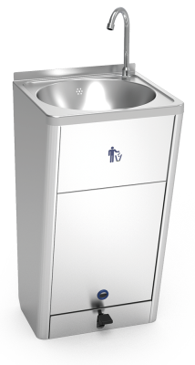 Mobiles Handwaschbecken mit hoher Wasserflussmenge
