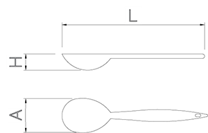 Servierlöffel aus Edelstahl