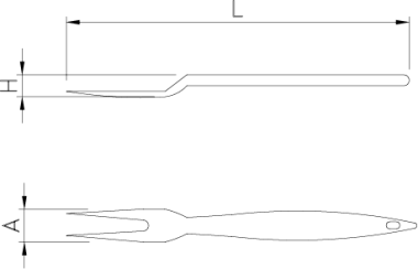 Gastro Tranchiergabel, Fleischgabel, ECO