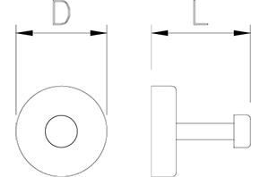 Garderobenhänger aus Edelstahl