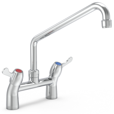 2 Loch Mischarmatur, Regler mit 1/4 Drehung