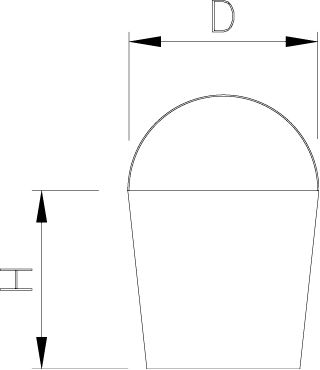 Eimer aus Edelstahl