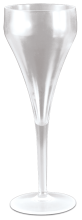 Champagnerglas aus transparentem Kunststoff (Polycarbonat)