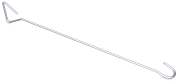 Ziehhaken aus Edelstahl