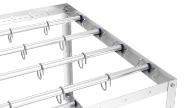 Palettenregal für Schinken