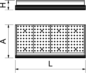 Fischtheke aus Edelstahl 1,5 m