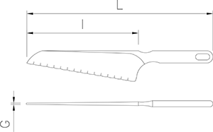 Rostreies Gemüsemesser