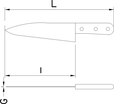 Geschmiedetes Tranchiermesser