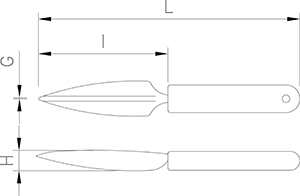 Frucht Buntschälmesser