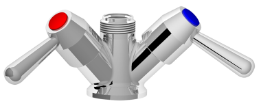 Ventil mit Hebelgriff 1/4 Radius schwenkbar