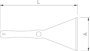 Kunststoffspachtel, metalldetektierbar