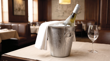 Champagnerkühler aus Edelstahl