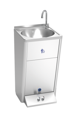 Handwaschbecken, automatisch mit Warm und Kaltwasser
