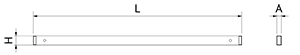 Magnet-Messerhalter für die Wand, Edelstahl