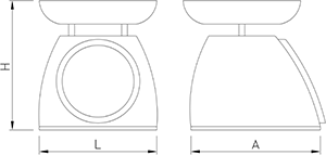 Mechanische Küchenwaage