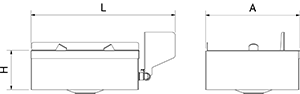 Augendusche für Notfälle, aus Edelstahl