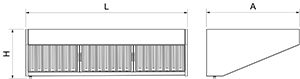 Edelstahl-Wandhaube