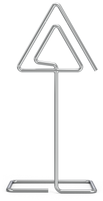 Preisschildhalter als Stahlstange mit Spieß