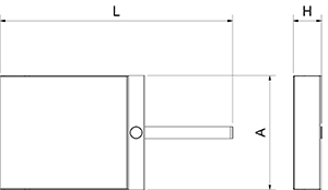 Handkehrschaufel aus Edelstahl