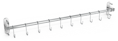 Hakenleiste mit 10 Haken für Küchengeräte