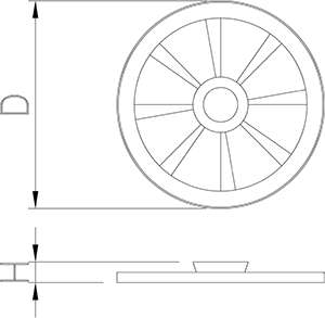 Omelett-wendedeckel aus Edesltahl