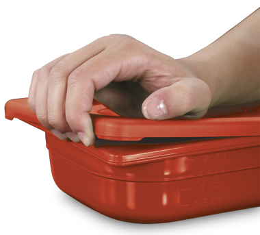Deckel aus GN-Polypropylen rot