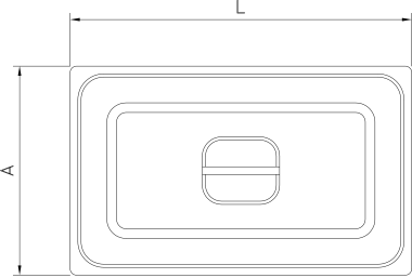 Deckel aus GN-Polypropylen rot