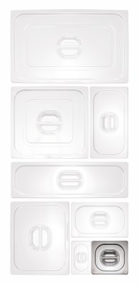 Gastronorm Behälter aus Edelstahl 1/6