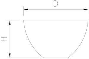 Gemischte Schüssel aus Edelstahl