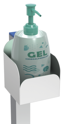 Säule für Flasche mit hydroalkoholischem Gel