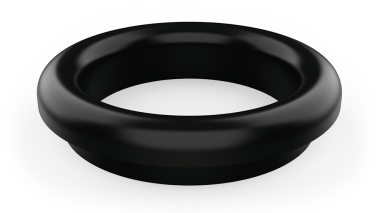 Abfallschacht schwarze Gummiring