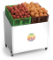Obst- und Gemüseständer mit Räders aus Edelstahl
