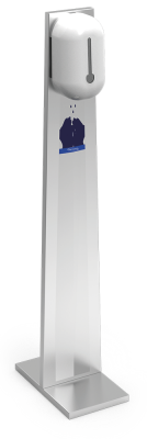 Edelstahl-Desinfektionssäule für hydroalkoholisches Gel